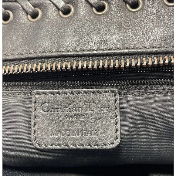 CHRISTIAN DIOR Monogram Ethnic Shoulder Bag Black - Picture 4 of 13